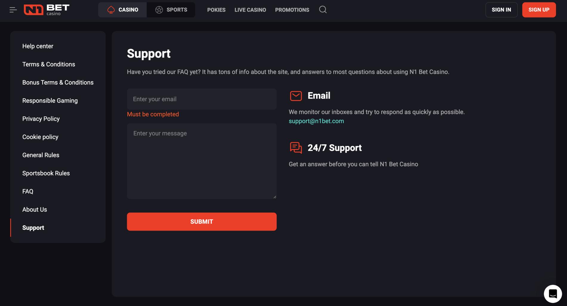 Customer Support