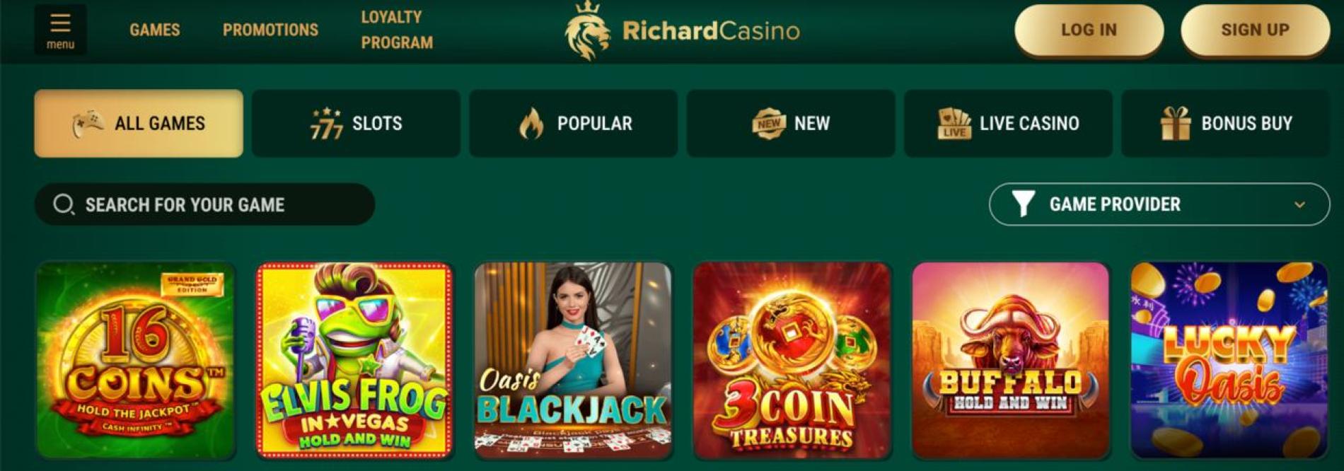 Richard Casino games